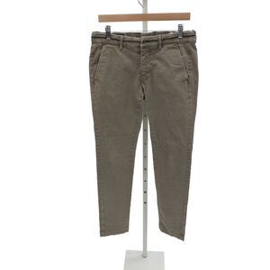 Mason Mens Chino Pants Brown Cotton Blend Button Size 48